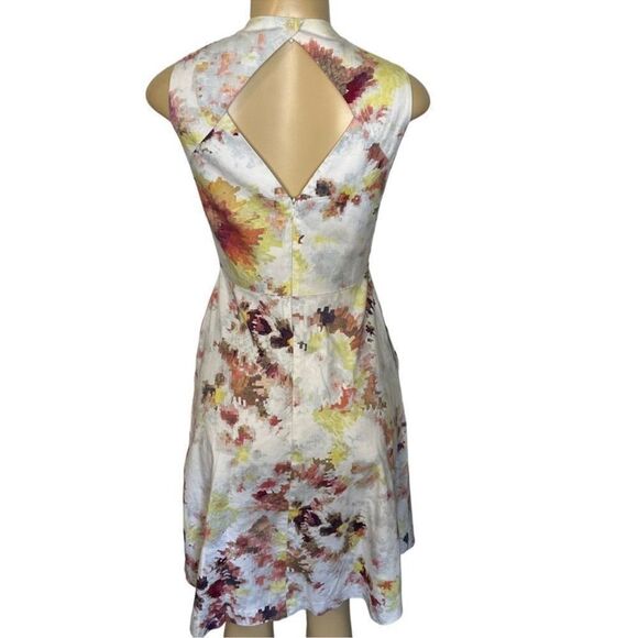 Hunter Bell Pink and White Halter Midi Dress - Picture 3 of 10